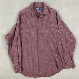 Polo Ralph Lauren Men's XL Marlowe Small Check Button Down Long Sleeve Shirt